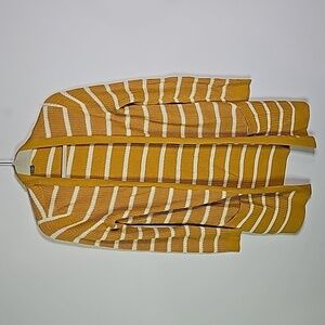 Old Navy yellow and white striped small layering cardigan